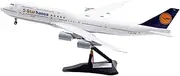 Pre-Built Model Aircraft 38CM Lufthansa for Boeing B747-8 D-ABYM 1:200 Diecast Airplane Replica Miniature Airliner Model Plane Miniature Airplane Model
