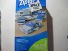 Ziploc Space Bag Clothing/Bedding Vacuum Seal Flat Combo 1 Medium 1 Large 1 XL