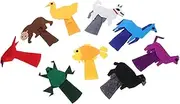 9pcs Animal Shape Finger Puppets for Toddlers Soft Felt Hand Puppets for Storytelling Cute Cartoon Finger Puppets for Kids