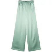 [Gianluca Capannolo] Gianluca Capannolo Antonella Satin Finish Palazzo Pants M GREEN