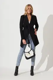 PRE ORDER Lynda Jacket Full Length Sleeve in Black 18