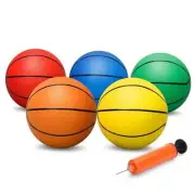 6" Mini Basketball for Kids Adults, Indoor Basketball for Over Multicolored