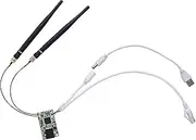VONETS 2.4GHz WiFi Module/Mini Router/WiFi to Ethernet Bridge/Hotspot Signal Repeater/Extender/Amplifier/AP, USB/DC Powered with 2 RJ45 Ports for DIY Industrial Engineering Network Device VM300-H