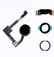 Dedyel Home Button Replacement for iPad Mini 4 2015 7.9" (A1538 A1550), iPad Air 2 9.7"(A1566 A1567 A1568),iPad Pro 12.9 1st Gen 2015 (A1670 A1671) Incl Flex Cable Connector -Black