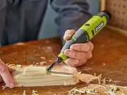[RYOBI] USB Lithium Power Carver Wood Carving Kit with 2.0 Ah USB Lithium Battery and Charging Cable