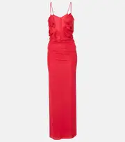 [Christopher Esber] Christopher Esber Molded Venus maxi dress AU 14 red