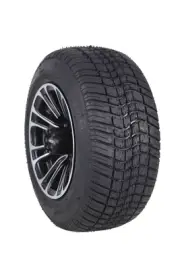 MASSFX SL 205/50-10 Front/Rear Golf Cart Tire, QUAKE Black Wheel 10x7 4/101.6