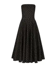 polka-dot midi dress IT40,IT38 Black