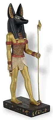 Egyptian Anubis Jackal God Deity Ancient Times Standing Statue 8.5"H E-316GP