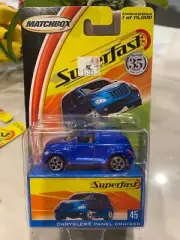 Matchbox Superfast #45 Chrysler Panel Cruiser Blue 1/15000 Made!