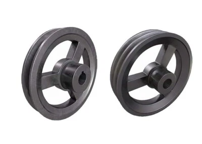 2B V Belt Pulley 6" Double Groove B Section 5/8" Bore, 3/16" Keyway - Al