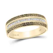 1/4CTW-Diamond ACCUSET MENS BAND