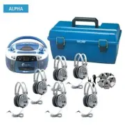 HamiltonBuhl AudioStar™ 6-Station Listening Center with USB, CD, Cassette, Radio