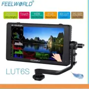 Feelworld LUT6S 3G-SDI 6" 2600nits HDR 3D LUT 4K HDMI Field Monitor for DSLR