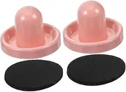 Yardwe 2pcs Air Hockey Pusher Handles Replacement Parts for Game Tables Durable Accessories for Home Use Parties Game Rooms Improved