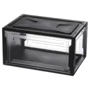 PMMA Shoe Display Case 14.17x10.63x7.87 Inch PP Black Large Magnetic Front Door