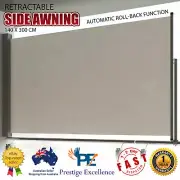 Retractable Side Awning Patio Balcony Adjustable Sun Screen Shade Privacy 1.4x3m