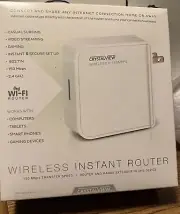 CrystalView Portable Wireless Instant Router, Repeater, & Range Extender