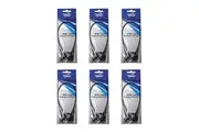 6x 6 Pack of Jarvis Walker 18 Inch/40lb Wire Fishing Leaders-Coastlock Snaps