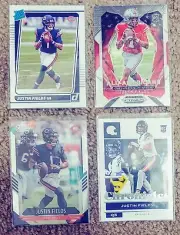 4 Card Lot 2021 Donruss Score Prizm Justin Fields Rated Rookie RC Bears