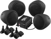 Boss Audio MCBK470B Motorcycle ATV Bluetooth Amp Speakers 1000 watt Stereo Black