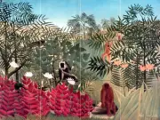 Art Wildlife Landscape Forest Ceramic Mural Backsplash Bath Tile #2274