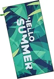 Générique Travel Towel, Sand Resistant Pool Towel, Reversible Towel for Sports, Beach, Gym, Hiking, Hiking and Yoga