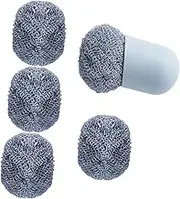 FRCOLOR 1 Set Nano Cleaning Balls with Ergonomic Handle Scouring Pad for BBQ and Kitchen Cleaning Replacement Brushes for Effortless Dishwashing and Deep Clean