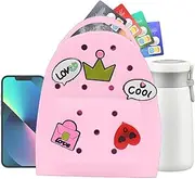Cute Silicone Backpack - Cute Silicone Backpack Waterproof Jelly Backpack with Charm - Cartoon Adjustable Travel Bag Lightweight Backpack Purse for Girl