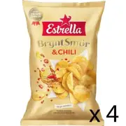 Estrella Potato Chips, Parmesan & Sea Salt 4-pack (4x275 grams)