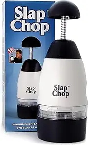 Slap Chop Original Slicer ● Stainless Steel Blades ● Vegetable Chopper Gadget ● Mini Chopper for Salads ● Kitchen Accessory