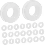 jojofuny 100pcs Earring Backings for Sensitive Ears Nonskid Earring Pads Durable Replacement Clips for Studs Stylish Cushions for DIY Jewelry Projects
