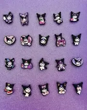 Kuromi Shoe Charms - Crocs Charms - Set Of 20