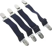 Abaodam 4pcs Adjustable Elastic Pants Fixing Clips for Motorcycle Riding Windproof Boot Straps for Outdoor Activities Comfortable Design for Cycling and Various Weather Conditions