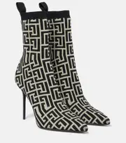 [Balmain] Balmain Skye printed sock boots AU 4 beige