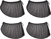 Leona Co Car Rear Side Window Shade, 4PCS Super Stretchy Mesh Car Sun Shade Mosquito Net Curtains Screen for Most Cars SUVs, Anti-Sun Glare, Reduce UV Rays, Heat Reduction