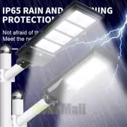 Commercial 1000000000LM Solar Street Light IP67 Dusk Dawn PIR Sensor+Pole+Remote