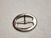 25 VTG Brass Buckles Nickel Plated Matt Finish (992)