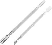 VICASKY Dual Ended Nail Tools Set Cuticle Pusher Scraper for Gel Polish Removal Manicure Stainless Steel