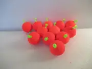 12 1.50" FISHING BOBBERS Medium Round Floats Weighted Foam Snap on Float Choice