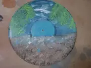 Handpainted 12"vinyl Record