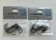 2- Five Packs (10 Hooks) IKEA Mikael Grundtal 2-3/4" / 7 CM ‘S’ Hooks 700.113.97