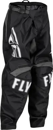 Fly Racing F-16 S23, textile pants kids , color: Black/White , size: 24