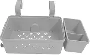 Abaodam Pool Edge Hook Storage Basket Garden Towel Basket Pp Plastic Maximize Vertical Space Organize Pool Area