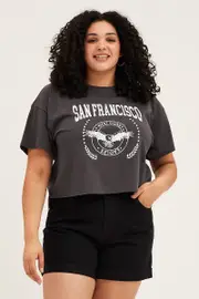 Grey Short Sleeve San Francisco Eagle T-shirt