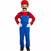 Super Workman Fancy Dress Costume, Red - Large 10-12