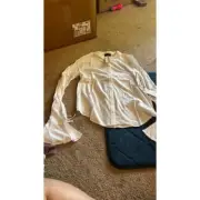 NWT urban outfitters lumiere white blouse L