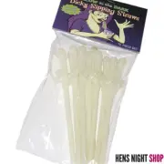 Glow in Dark Hens Night Bachelorette Party Pecker Willy Penis Dicky Drink Straws