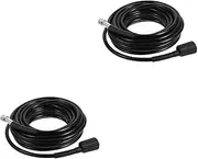 Toddmomy 2pcs 160 Flexible Tubing Water Pressure Hose Pressure Washer Hose 50 Ft Pressure Washer Hoses 50 Foot Pressure Washer Hose Pressure Cleaner Car Wash Hose Paint Heavy Power M22