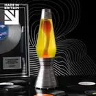 Mathmos Astro Platinum Vinyl Lava Lamp - yellow/orange